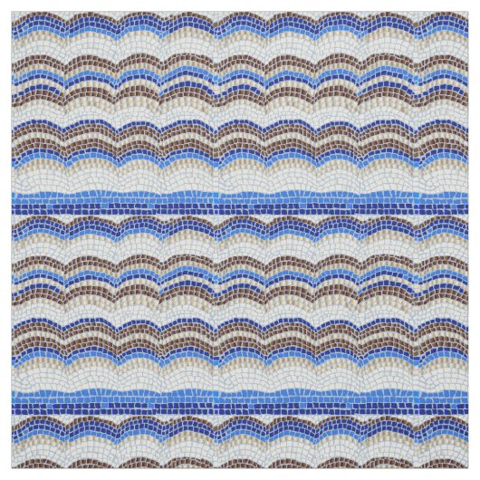 青いモザイクによってとかされる綿織物 ファブリック (見本)