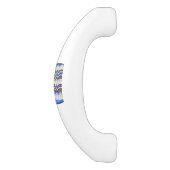 青いモザイクキャビネットの引き セラミックキャビネット取っ手 (側面)