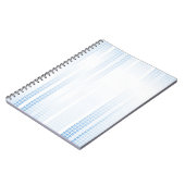 青いモザイクタイル ノートブック (左側)