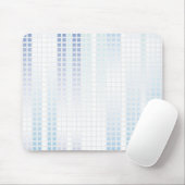青いモザイクタイル マウスパッド (マウス)