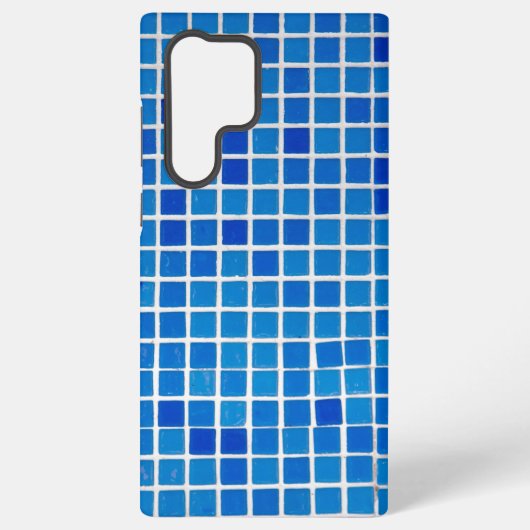 青いモザイクタイル SAMSUNG GALAXYケース (裏面)