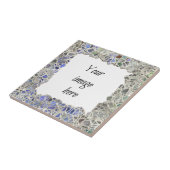 青いモザイクフレーム タイル (側面)