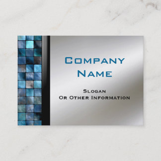 青いモザイク・タイルの名刺 名刺