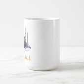 青いモスクイスタンブール コーヒーマグカップ (中央)