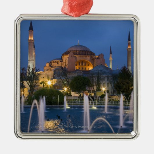 青いモスク、イスタンブール、トルコ メタルオーナメント (正面)
