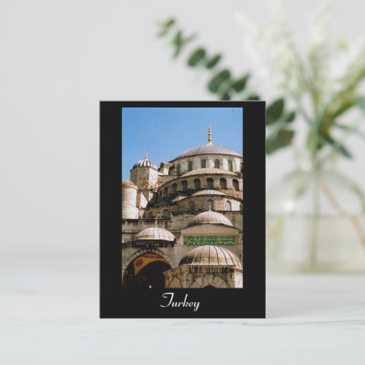 青いモスク ポストカード (スタンド正面)