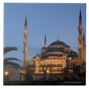 青いモスク、Sultanhamet区域、イスタンブール、トルコ タイル