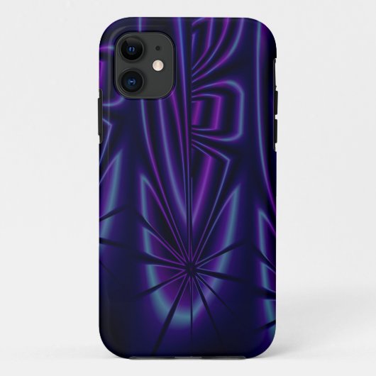 青いモダンの抽象芸術のiPhone 5の箱 Case-Mate iPhoneケース (裏面)