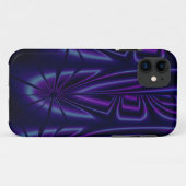 青いモダンの抽象芸術のiPhone 5の箱 Case-Mate iPhoneケース (裏面(横))