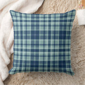 青いモダンセージ緑の草原 クッション (ブランケット)