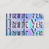 青いモダンメサイケデリックディア挿入 名刺 (正面)