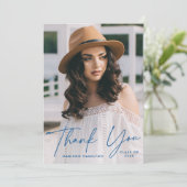 青いモダン台本を卒業 サンキューカード (スタンド正面)