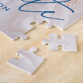 青いモダン台本を卒業 ジグソーパズル (側面)