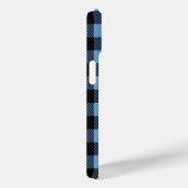 青いモダン格子縞のパターン名 Case-Mate iPhoneケース (裏面 / 右)