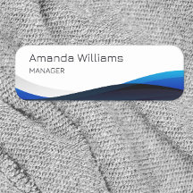 青いモダン渦巻き従業員