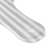 青いモダン王室のシェブロンのグレーストライプのパターン カッティングボード (角)