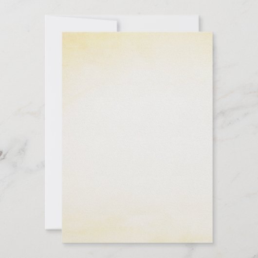 青いモダン花と蝶RSVPカード 招待状 (裏面)