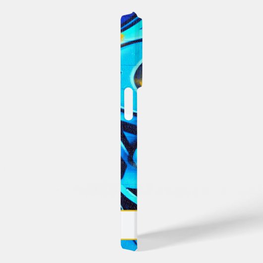 青いモダン落書き Case-Mate iPhoneケース (裏面 / 右)