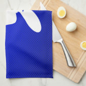 青いモトクロスの鞭 キッチンタオル (四つ折り)