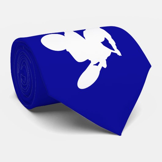 青いモトクロスの鞭 ネクタイ (ロール)