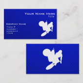 青いモトクロスの鞭 名刺 (正面/裏面)