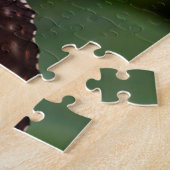 青いモルファター蝶。 ジグソーパズル (側面)