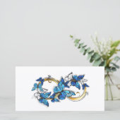 青いモルフォ蝶の無限大のシンボル セーブザデート (スタンド正面)
