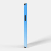 青いモルフォ飛んでいるーの蝶が空に iPhoneケース (右側面)