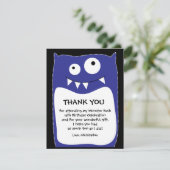 青いモンスターの強打のサンキューカード(平らな) サンキューカード (スタンド正面)