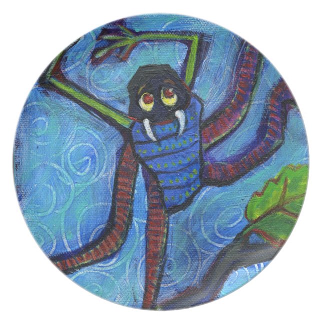 青いモンスターの虫のプレート プレート (正面)