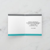 青いモンスターは感謝していしています サンキューカード (内部)