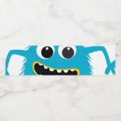 青いモンスターウォーターボトルラベル ペットボトルラベル (シングルラベル)