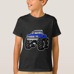 青いモンスタートラック Tシャツ
