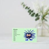 青いモンスター 名刺 (スタンド正面)