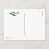 青いヤドリギ | ホリデーパーティー招待状 シーズンポストカード (裏面)