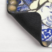 青いヤナギのモザイクマウスパッド マウスパッド (コーナー)