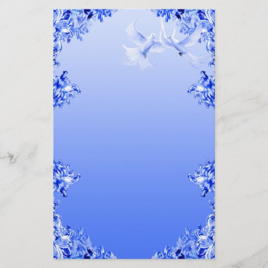 "青いヤナギの世界" 16 便箋 (正面)