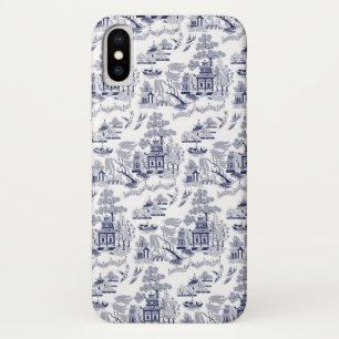 青いヤナギの中国のデザインの携帯電話の箱 iPhone X ケース