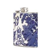 青いヤナギの中国のプレートパターンデザインオリエンタル フラスク (左)