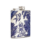青いヤナギの中国のプレートパターンデザインオリエンタル フラスク (右)