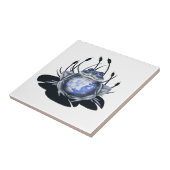 青いヤナギの牛蛙のセラミックタイル タイル (側面)