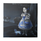 青いヤナギ タイル (正面)