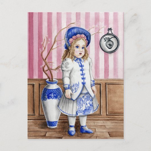 青いヤナギBru ポストカード (正面)