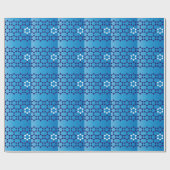 青いユダヤ人の星 ラッピングペーパー (フラット)