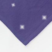 青いユニコーンのフリース フリースブランケット (角)