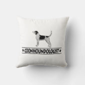 青いユーモアのあるティックの音 クッション (裏面)