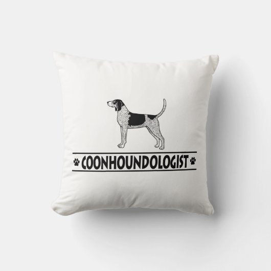 青いユーモアのあるティックの音 クッション (正面)