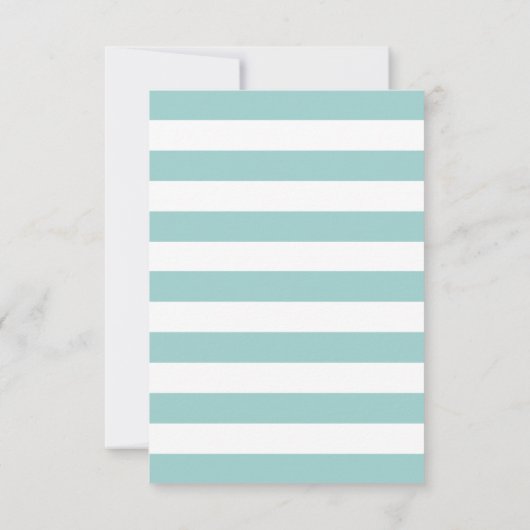 青いユーモアのある恐竜。恐竜の赤ちゃん/子供の誕生日 サンキューカード (裏面)