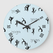 青いヨガポーズ