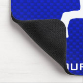 青いヨガ マウスパッド (コーナー)